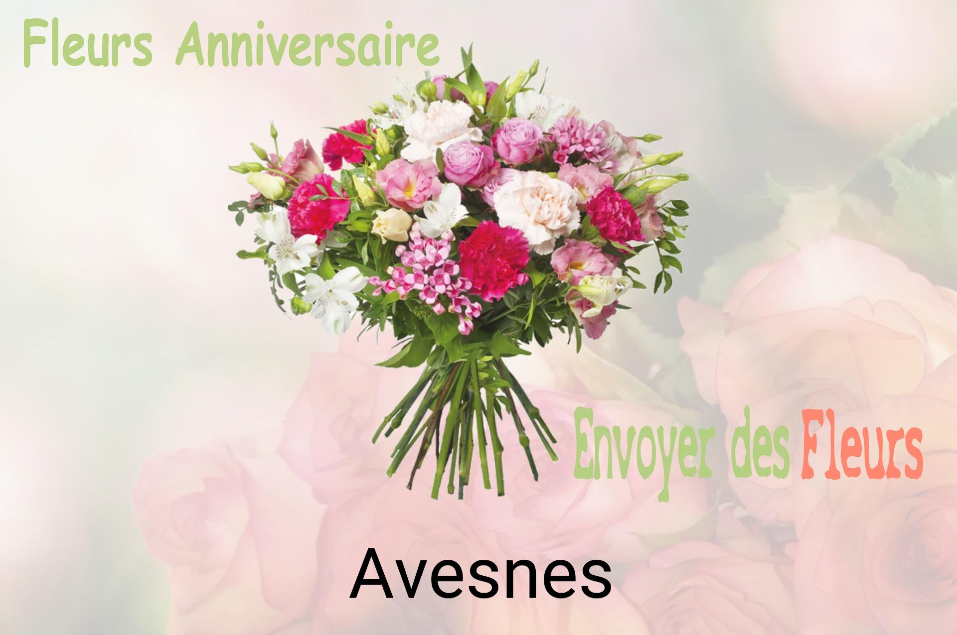 Bouquet de fleurs d’anniversaire livré à Avesnes